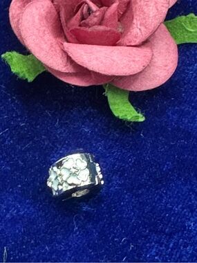 Silver Floral Spacer Charm for Pandora- Women's Jewelry